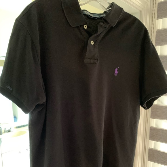 Men’s Polo (Custom Fit) Black SIZE L - Picture 2 of 2